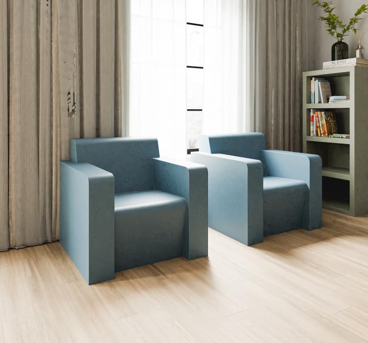 Scheurvast fauteuil